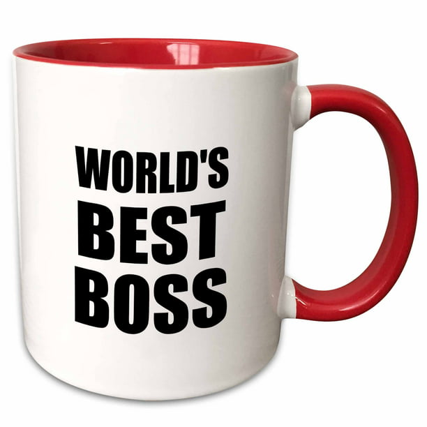 Mug World's Best Boss Two-Tone Black